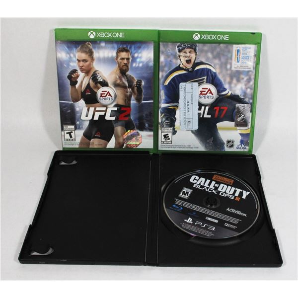 2 XBOX ONE GAMES 1 PS3 BLACK OPS 3