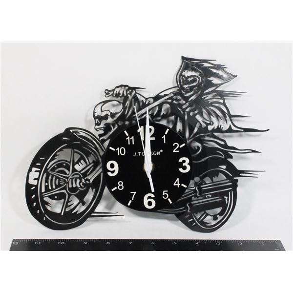 NEW DEATH RIDER MOTORCYCLE ENGRAVED VINYL WALL