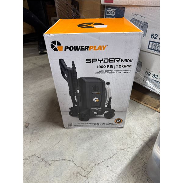 Spider mini ultra compact pressure washer 1900 psi