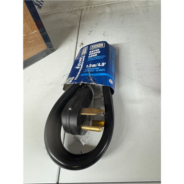 Dryer power cord