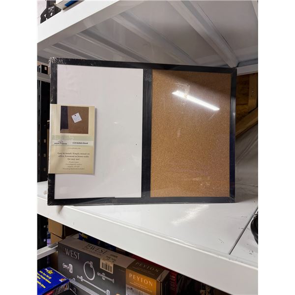 18" x 24" whiteboard and corkboard