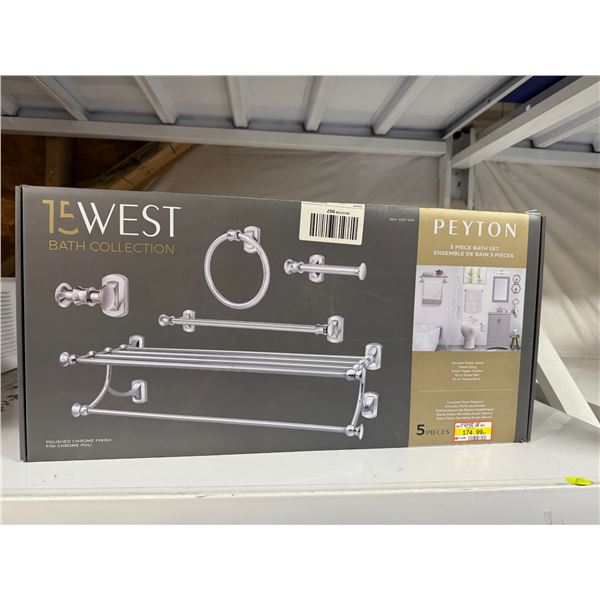 15 west bath Collection five piece bath set