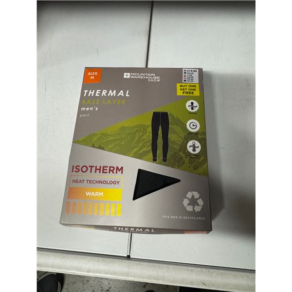 Thermal base layer men's pant size medium