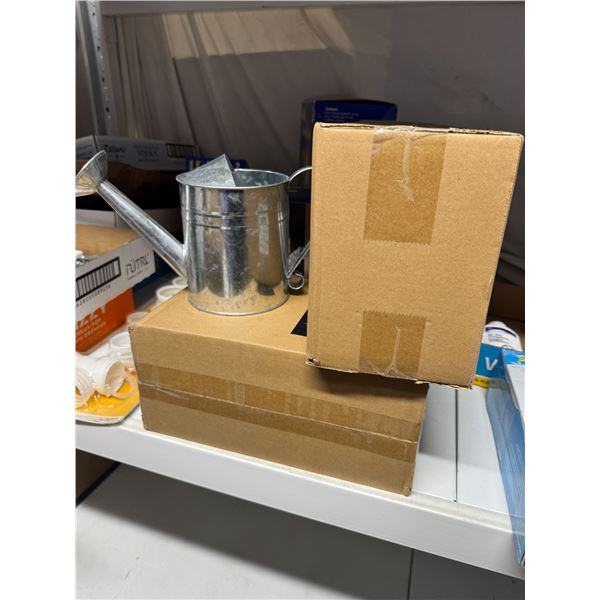 3 galvanized watering cans for decoration 5.4 inch