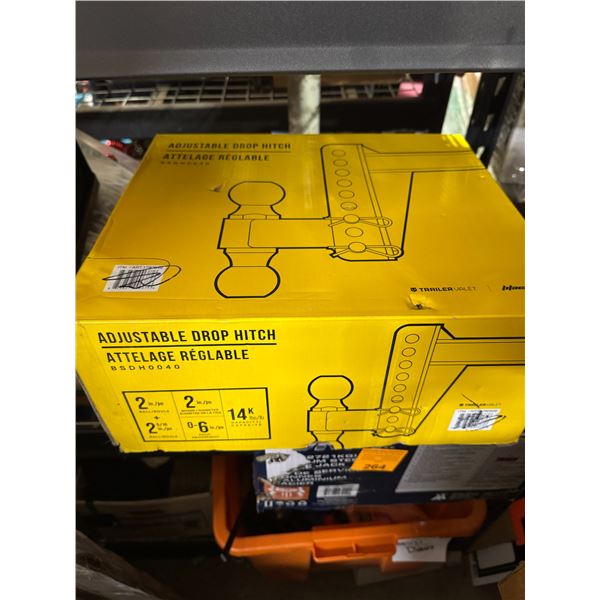 Adjustable drop hitch