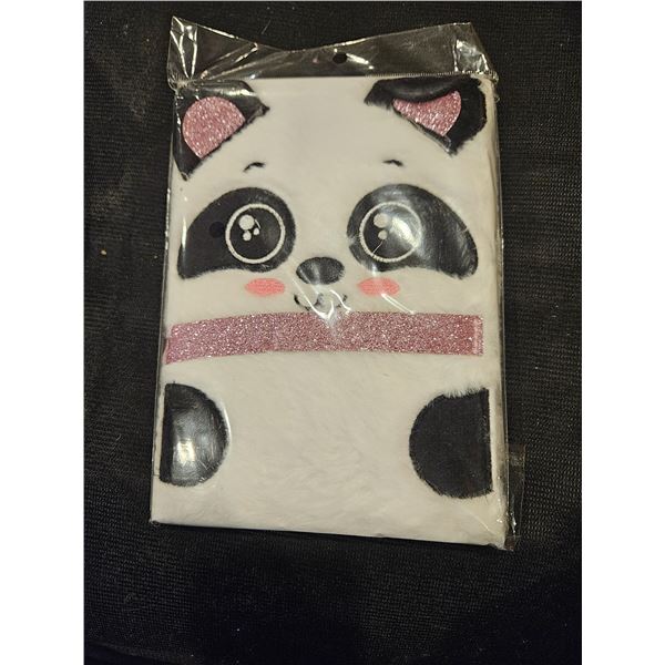 Fuzzy notebook- Panda