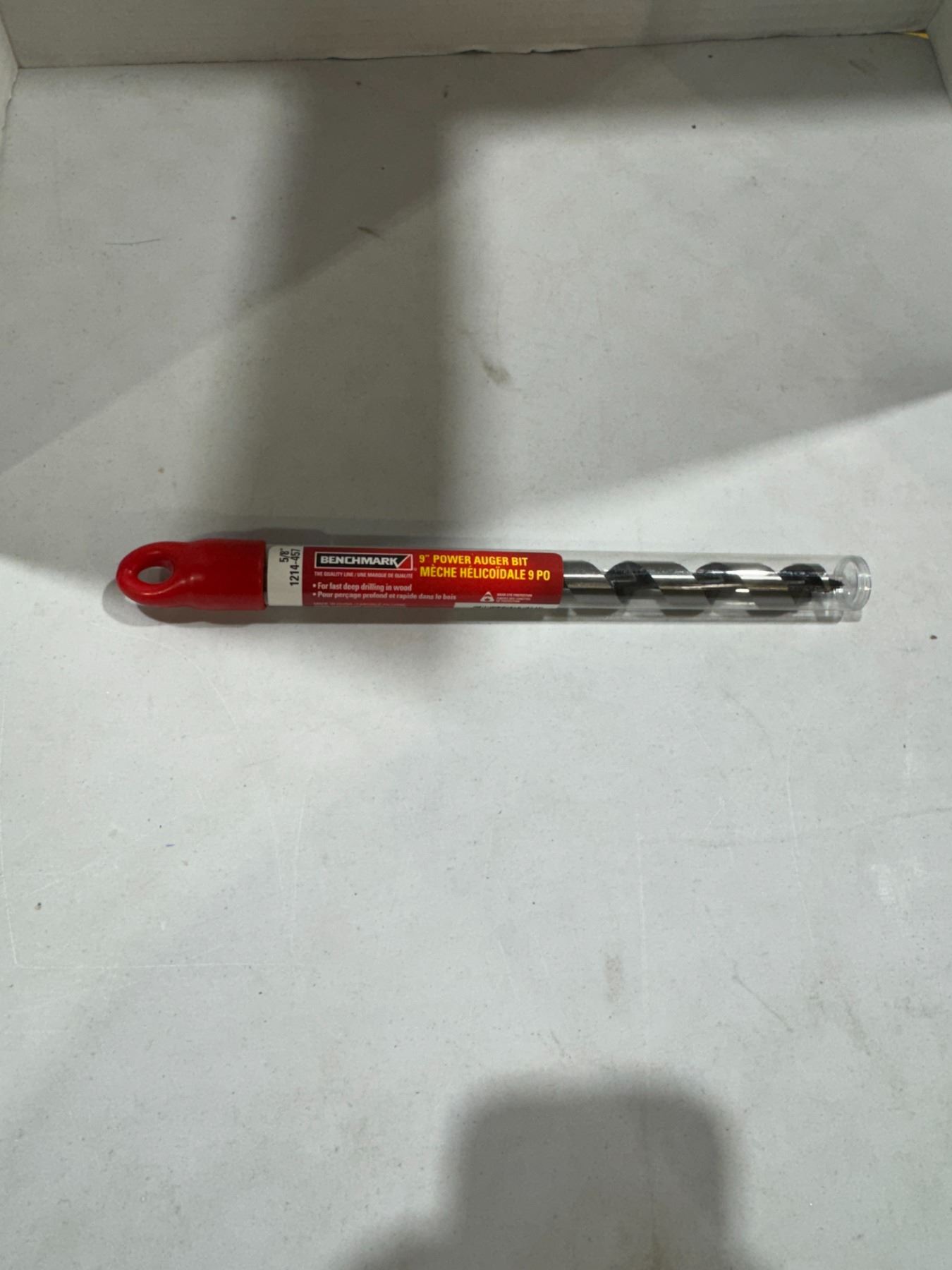 Benchmark 9 inch power auger bit 5/8 inch