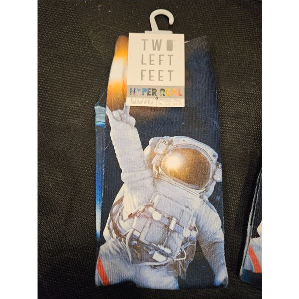 Two Left Feet socks- Spaceman - Big feet size
