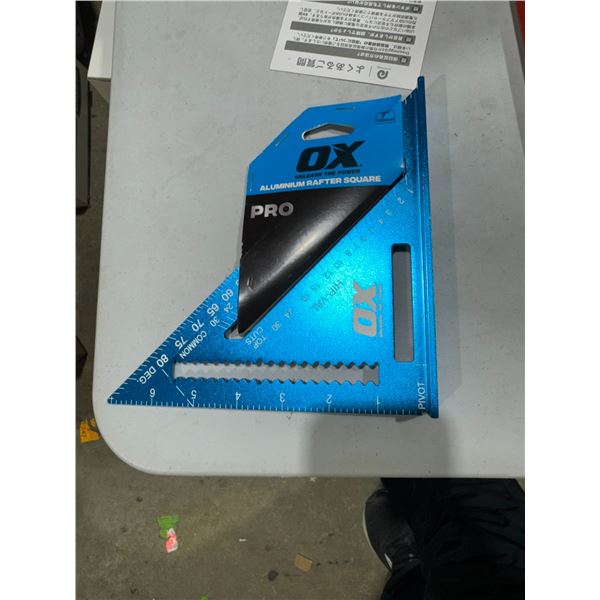Ox aluminum rafter square