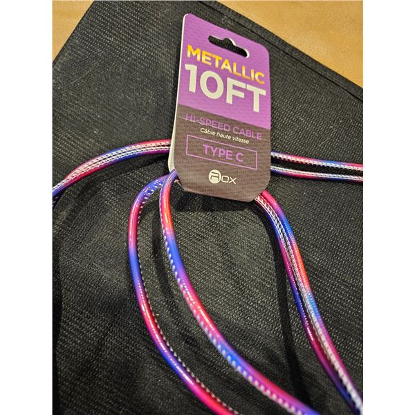 10ft type C cord- Pink/Purple