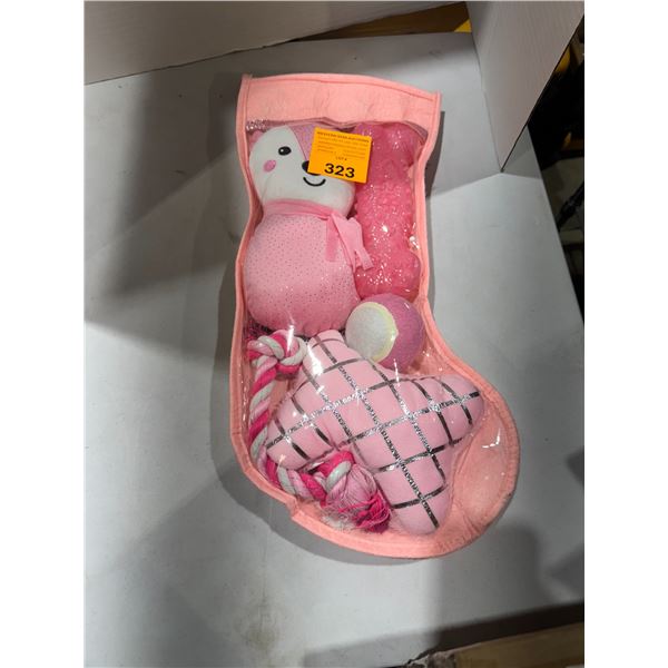 5 piece  dog toys stocking