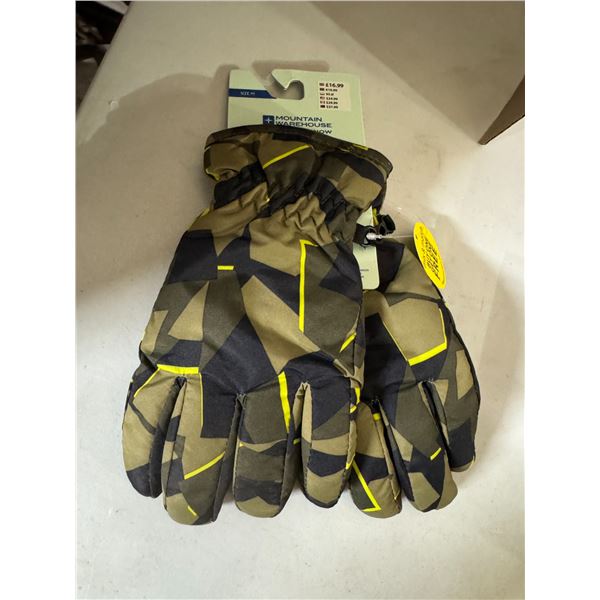 Mountain warehouse ski gloves, size medium children