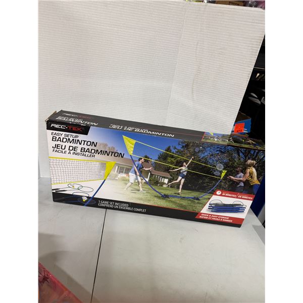 Easy set up badminton
