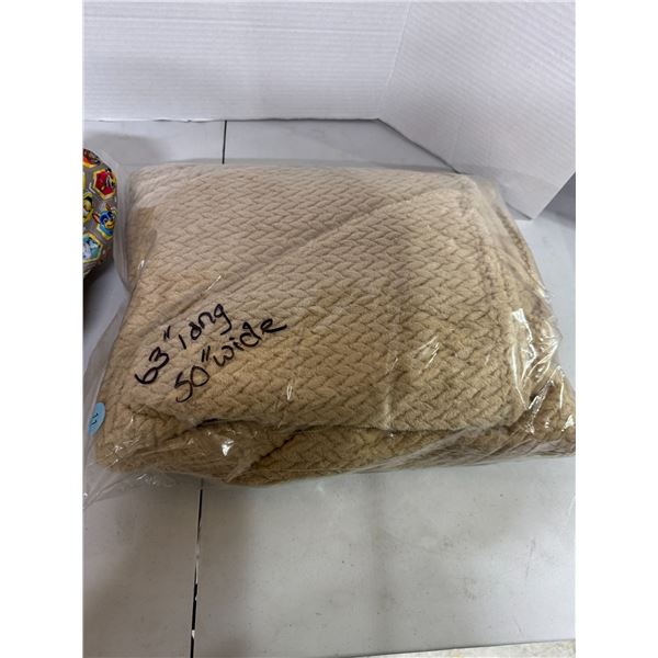 Soft blanket 63 inches long 50 inches wide