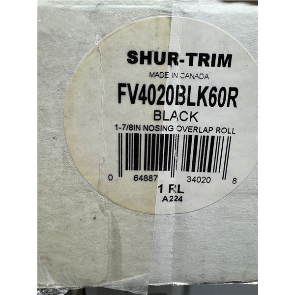 SHUR – TRIM Black one – 7/8 inch nosing overlap roll