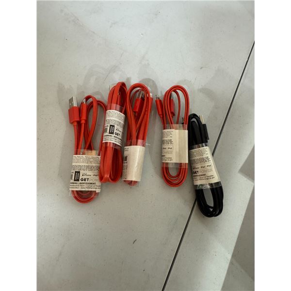 iPhone iPod and iPad charging cables