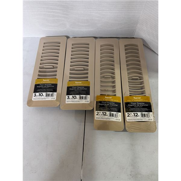 Standard floor registers