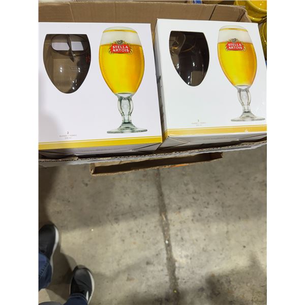 Stella Artois glasses