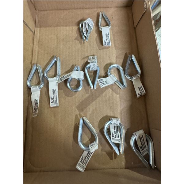 Assorted wire thimbles