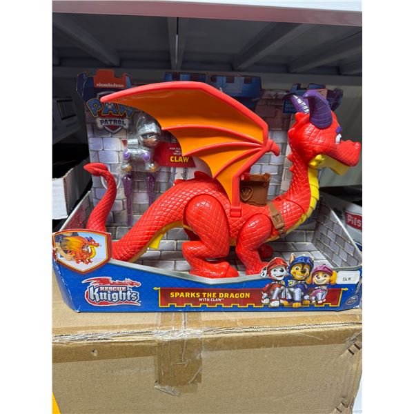Paw patrol rescue Knights, Sparks, the Dragon with claw