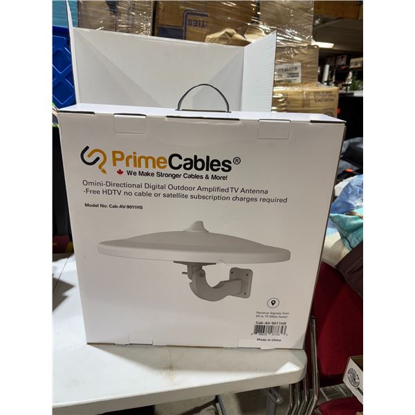 Prime cables, outdoor amplified, TV antenna model CAB – AV – 9011HS