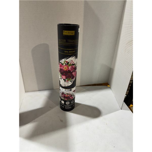 Redesign decor transfer Royal Burgundy 44" x 30"