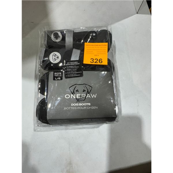 One size large dog boots