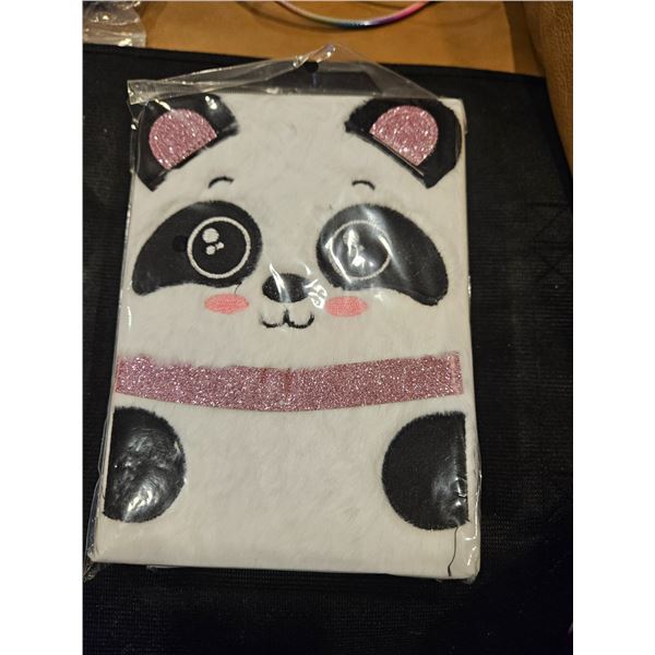 Fuzzy notebook- Panda