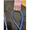 Image 1 : 10ft type C cord- Blue/Purple