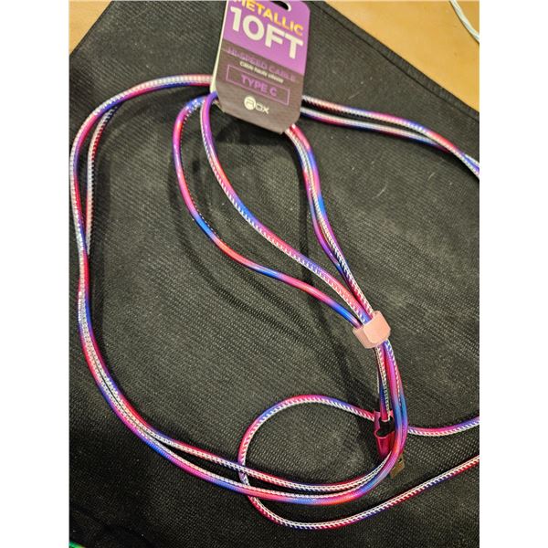 10ft type C cord- Pink/Purple