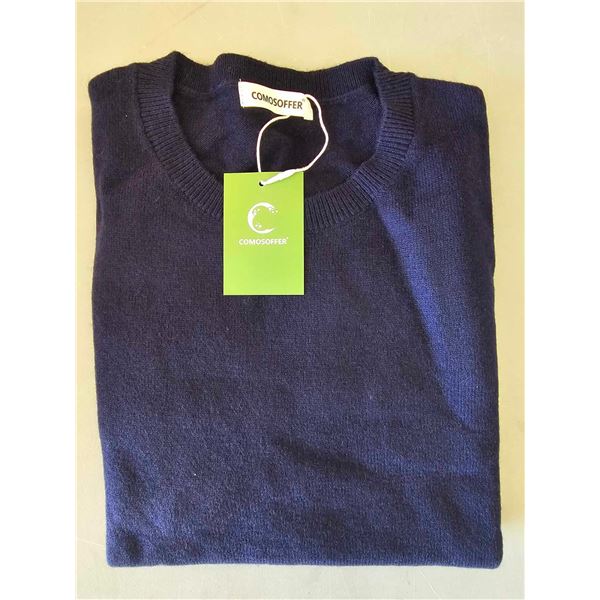 Soft 30% wool sweater- Navy Blue- Size Large
