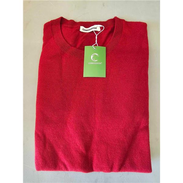Soft 30% wool sweater- Red- Size Extra Large