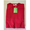 Image 1 : Soft 30% wool sweater- Red- Size Extra Large