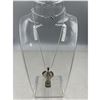 Image 1 : BRAND NEWV S925 SILVER CHAIN WITH SMOKY QUARTZ ANGEL PENDANT