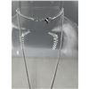 Image 3 : BRAND NEWV S925 SILVER CHAIN WITH SMOKY QUARTZ ANGEL PENDANT