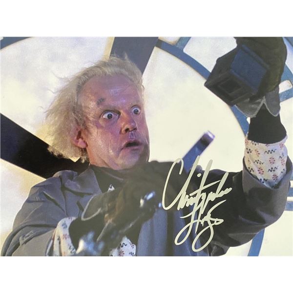 Back to the Future Christopher Lloyd signed movie photo