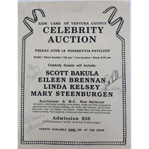 Ventura County celebrity auction signed poster