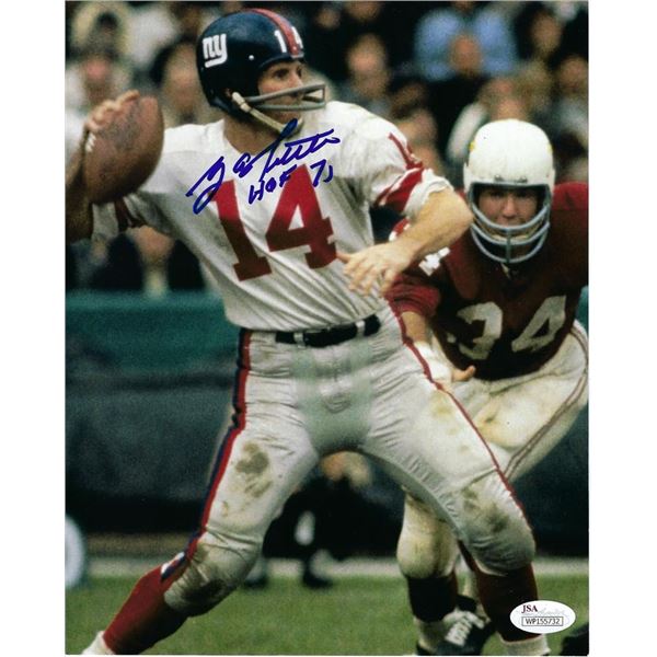 NY Giants Y.A. Tittle signed photo
