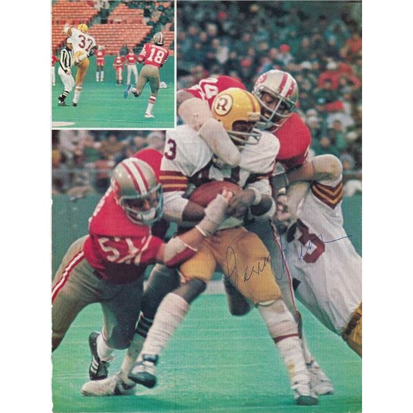 Larry Brown signed magazine photo