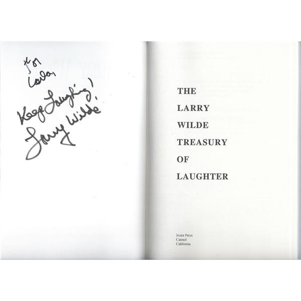 Larry Wilde signed book