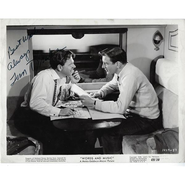 Words and Music Tom Drake Signed Photo