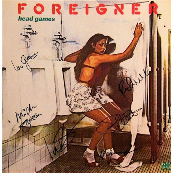 Foreigner Head Games signed album