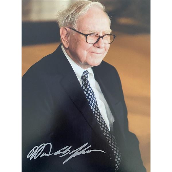 Business Magnate Warren Buffett Signed Photo