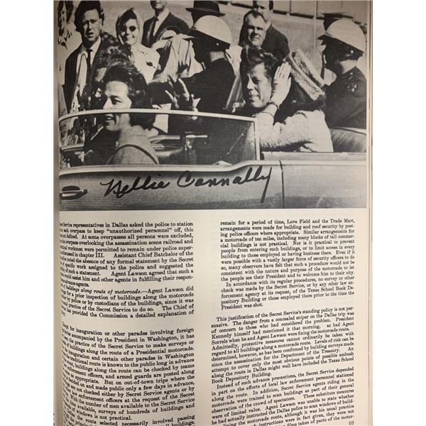 Warren Commission Death Of The President signed book