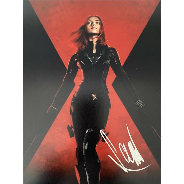 Black Widow Scarlett Johansson signed movie photo
