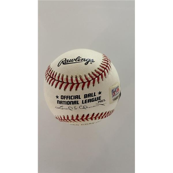 LA Dodger Duke Snider signed baseball