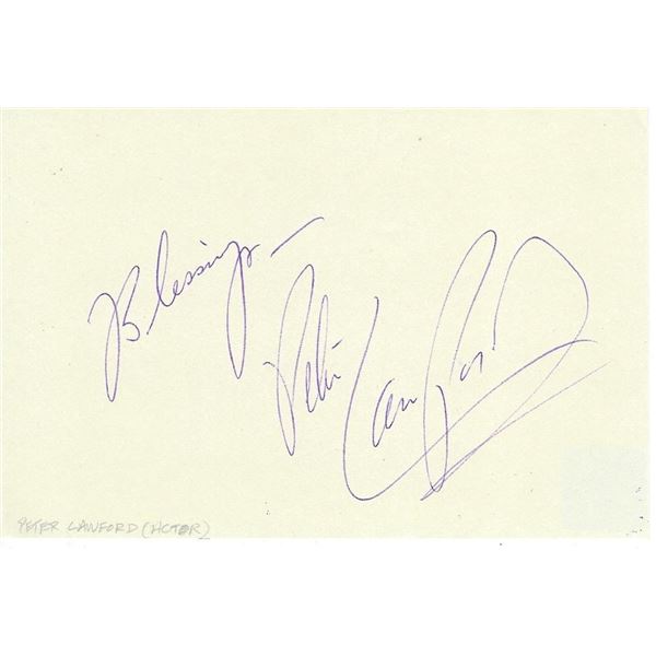 The Rat Pack Peter Lawford original signature