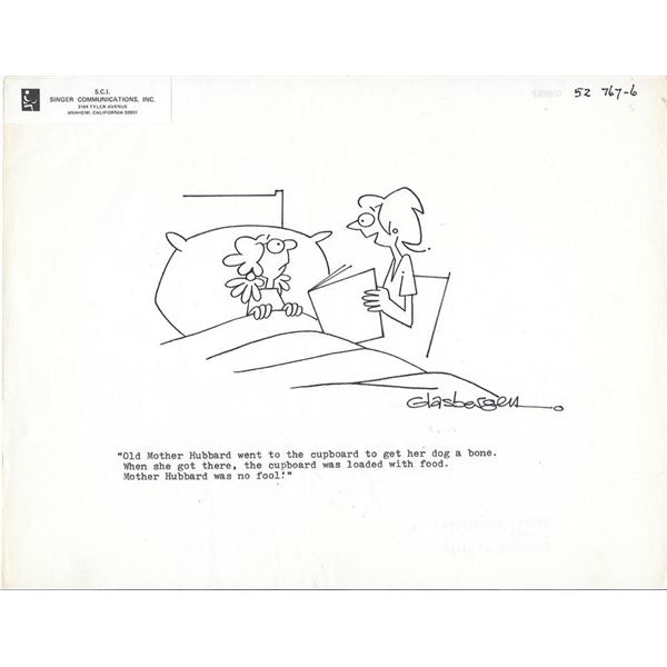 Randy Glasbergen signed original hand drawn sketch