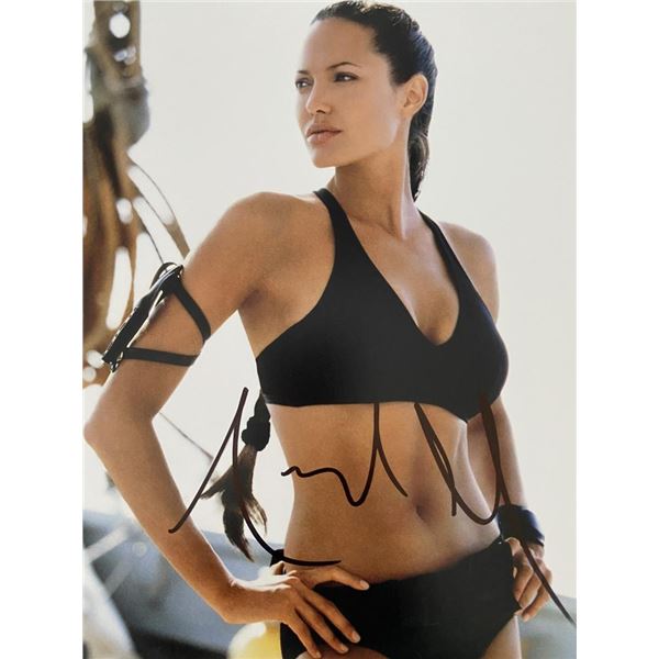 Tomb Raider Angelina Jolie signed movie photo