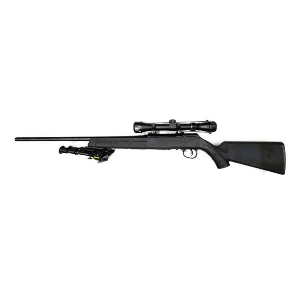 Savage A22 Semi Auto Rifle 22 lr c/w Scope and Bipod - AS NEW